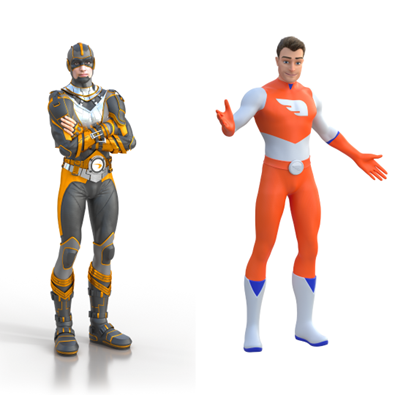 Ancien et nouveau superheros